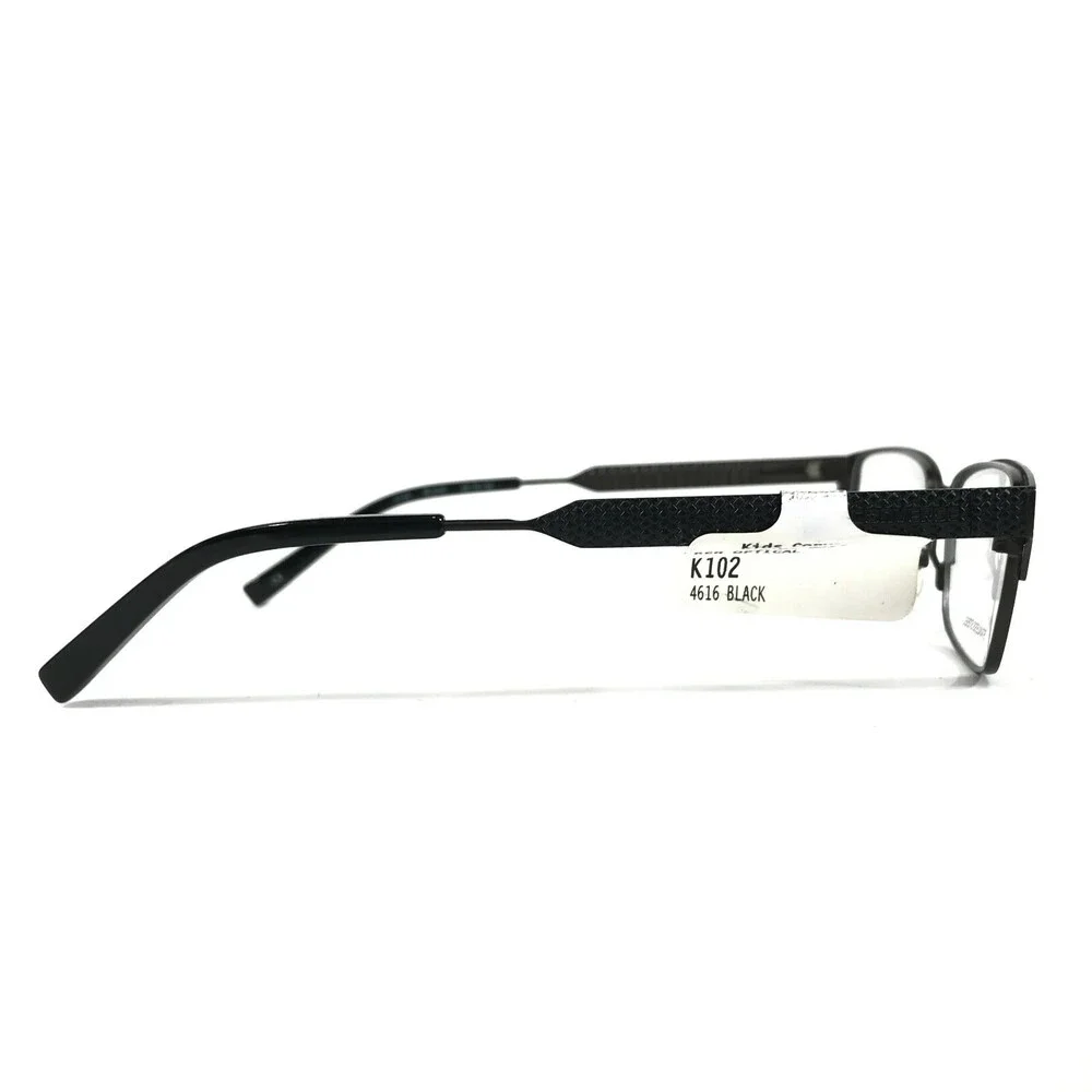 Converse Kids Eyeglasses Frames K102 BLACK Rectangular Square Wire Rim 46-16-130
